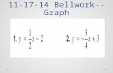 11-17-14 Bellwork-- Graph. 11-17-14 Solutions Intro to Systems of Equations and Graphing MFCR Lesson 3-1 11-17-14.