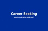 Career Seeking What Can You Do with an English Major?