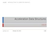 October 29, 2015 1/38 cs123 INTRODUCTION TO COMPUTER GRAPHICS Andries van Dam © Acceleration Data Structures CS123.