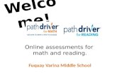 Welco me! Fuquay Varina Middle School Online assessments for math and reading.