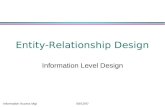 Information Access Mgt09/12/971 Entity-Relationship Design Information Level Design.