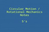 Circular Motion / Rotational Mechanics Notes 5’s.