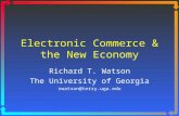 Electronic Commerce & the New Economy Richard T. Watson The University of Georgia rwatson@terry.uga.edu.