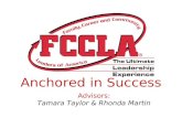 Anchored in Success Advisors: Tamara Taylor & Rhonda Martin.