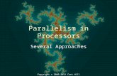 Copyright © 2005-2011 Curt Hill Parallelism in Processors Several Approaches.