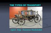 THE TYPES OF TRANSPORT npor. Ing. Zuzana Sudolská.