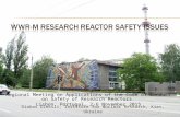 Regional Meeting on Applications of the Code of Conduct on Safety of Research Reactors Lisbon, Portugal, 2-6 November 2015 Diakov Oleksii, Institute for.