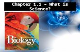 Chapter 1.1 – What is Science?. State and explain the goals of science. Describe the steps used in the scientific method. Daily Objectives.