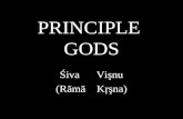 PRINCIPLE GODS Śiva Vişnu (Rāmā Kŗşna) Vişnu Vişnu is the deity primarily responsible for the maintenance of dharma; in it’s cosmic sense. Many devotees.