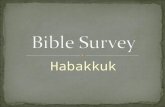 Habakkuk. Title: 1.Hebrew - qWQßb;x] 2.Greek - Ambakouk 3.Latin - Abacuc.
