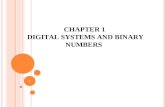 1 CHAPTER 1 DIGITAL SYSTEMS AND BINARY NUMBERS 2 O UTLINE OF C HAPTER 1 1.1 Digital Systems 1.2 Binary Numbers 1.3 Number-base Conversions 1.4 Octal.