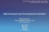 IAEA International Atomic Energy Agency INIS Outreach and Promotional Activities Bruna Lecossois, Capacity Building and Liaison Group INIS & NKM Section.