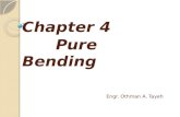 Chapter 4 Pure Bending Pure Bending Engr. Othman A. Tayeh.