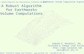 Earthworks Volume Computation Algorithm CASLE Jamaica Regional and International Conference 10/10/12 H.A. Nandalal, Trinidad & Tobago Land Surveyor - .