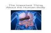 The Important Thing About the Human Body. The important thing about our bodies is that all parts work together. The circulatory system receives oxygen.