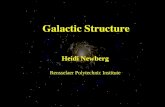 Galactic Structure Heidi Newberg Rensselaer Polytechnic Institute.