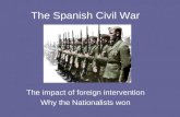The Spanish Civil War The impact of foreign intervention Why the Nationalists won.