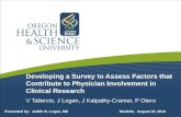 Developing a Survey to Assess Factors that Contribute to Physician Involvement in Clinical Research V Taliercio, J Logan, J Kalpathy-Cramer, P Otero Presented.