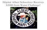 Hôpital Albert Schweitzer Receives $2000 from Water Challenge!