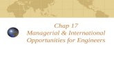 Chap 17 Managerial & International Opportunities for Engineers.