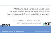 Methane and carbon dioxide total columns over cloudy oceans measured by shortwave infrared satellite sounders D. Schepers, I. Aben, A. Butz, O.P. Hasekamp,
