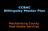 Mecklenburg County Real Estate Services CCBAC Billingsley Master Plan.
