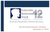 Auxiliary Nonpublic School Services Fall 2015 Administrators’ Meeting November 17, 2015.