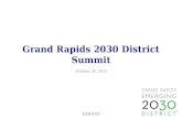 Grand Rapids 2030 District Summit October 30, 2015 @GR2030.