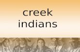 Creek indians. regions The Creek Indians lived in the northern part of Georgia and Alabama. There were several tribes who lived under the Creek Indian.