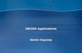 GEOSS Applications Marten Hogeweg. Derive elevationDerive elevation Query National GridQuery National Grid Derive Elevation ProfileDerive Elevation Profile.