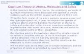 School of Mathematical and Physical Sciences PHYS1220 Sept. 2002 Atoms Slide 1 Quantum Theory of Atoms, Molecules and Solids In the Quantum Mechanics course,