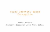 Fuzzy Identity Based Encryption Brent Waters Current Research with Amit Sahai.