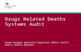 Drugs Related Deaths Systems Audit Heidi Douglas Specialty Registrar Public Health Public Health England.