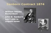 William Adams Richardson  John D. Sanborn  $427,000 in unpaid taxes.