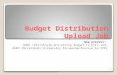Budget Distribution Upload Job New process: DUBC (Distribute University Budget to CCC) and DUER (Distribute University Estimated Revenue to CCC)