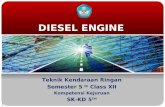 1 DIESEL ENGINE Teknik Kendaraan Ringan Semester 5 th Class XII Kompetensi Kejuruan SK-KD 5 TH.