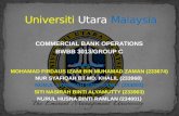 COMMERCIAL BANK OPERATIONS BWBB 3013/GROUP C Prepared by: MOHAMAD FIRDAUS IZANI BIN MUHAMAD ZAMAN (233674) NUR SYAFIQAH BT MD. KHALIL (233968) NURUL SYAHIRAH.