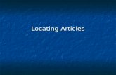 Locating Articles. Law Resources page – your starting point for legal research.