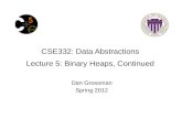 CSE332: Data Abstractions Lecture 5: Binary Heaps, Continued Dan Grossman Spring 2012.