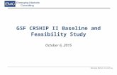 Emerging Markets Consulting GSF CRSHIP II Baseline and Feasibility Study October 6, 2015.