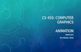 CS 450: COMPUTER GRAPHICS ANIMATION SPRING 2015 DR. MICHAEL J. REALE.
