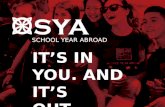 SCHOOL YEAR ABROAD IT’S IN YOU. AND IT’S OUT THERE.