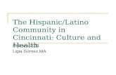 The Hispanic/Latino Community in Cincinnati: Culture and Health Febrero,2011 Ligia Gómez,MA.