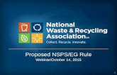 1 Proposed NSPS/EG Rule Webinar/October 14, 2015.