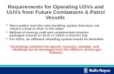 1 Requirements for Operating USVs and UUVs from Future Combatants & Patrol Vessels  Stern and/or over-the side handling system that does not require a.