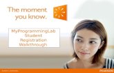 MyProgrammingLab Student Registration Walkthrough.