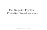 MIT EECS 6.837, Durand and Cutler The Graphics Pipeline: Projective Transformations.