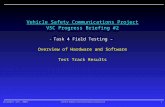 1 November 4th, 2003 Vehicle Safety Communications Consortium Vehicle Safety Communications Project VSC Progress Briefing #2 – Task 4 Field Testing – Overview.