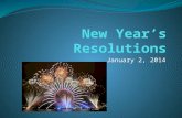 January 2, 2014. What is a resolution? The dictionary has many definitions… 1: noun; an answer or solution to something ▪ We found a resolution to the.
