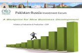 Ministry of Industries & Production Ministry of Industries & Production - GOP Pakistan-Russia Investment Forum.